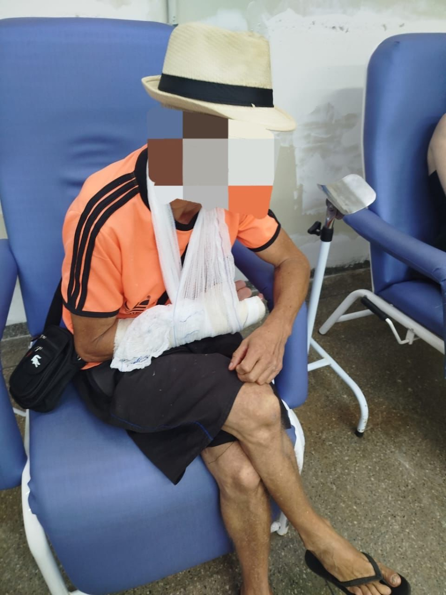 Filha é presa em flagrante por agredir pai Idoso com deficiência visual